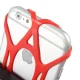 Telefona Velo Turētājs uz Stūres ar Gumijām, Velosipēdam Motociklam, Sarkans | Bicycle Bike Phone Holder