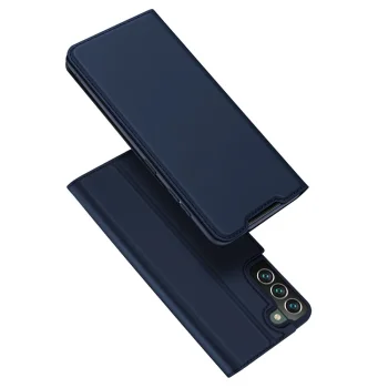 Dux Ducis Samsung Galaxy S22+ atverams vāciņš maciņš grāmatiņa Skin Pro, zils