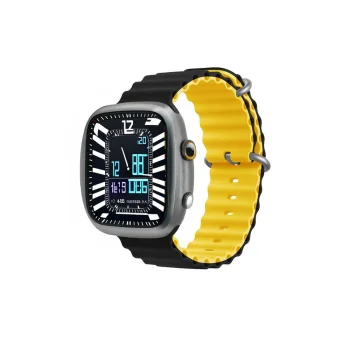Devia Deluxe Sport6 siksniņa Apple Watch 38/40/41/42mm, melna/dzeltena