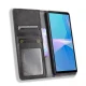 Sony Xperia 10 III / 10 III Lite Vintage Style Magnetic Leather Wallet Case Cover, Black | Telefona Vāciņš Maciņš...