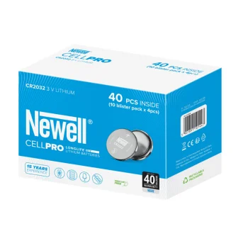 Newell CellPro CR2032 litija baterijas (40 gab.)