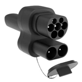 Hismart CCS2 uz NACS elektroauto lādētāja adapteris (Tesla DC/AC)