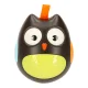 Bērnu Attīstošā Neapgāžamā Taktīlā Maņu Rotaļlieta Grabulis \"Pūce\", Melns | Kid\'s Tumbler Toy Rattle...