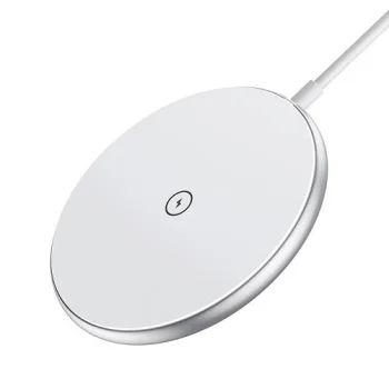Magnētiskais bezvadu lādētājs CHOETECH 15W, balts