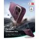 ESR Cyber Tough Kickstand MagSafe vāciņš iPhone 18 Pro / 17 Pro ar statīvu, bordo