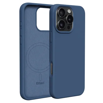 Etteri Silicone Mag vāciņš Apple iPhone 16 Pro 6.3", tumši zils