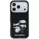 Karl Lagerfeld Smooth Karl & Choupette MagSafe vāciņš priekš iPhone 18 Pro Max / 17 Pro Max, melns