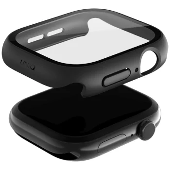 Uniq Nautic aizsargstikls un vāciņš Apple Watch 46mm, melns