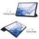 Samsung Galaxy Tab S9 (SM-X710, SM-X716B) Trifold Stand PU Leather Cover Case, Blue | Planšetes Vāciņš Maciņš...