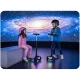 Trīsriteņu balansa skrejritenis bērniem LED Ricokids Glowi, melns