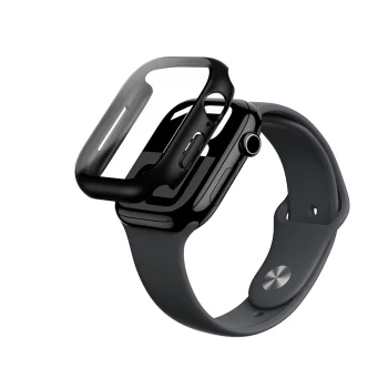 Aizsargvāciņš AmazingThing Radix Glass priekš Apple Watch 46mm, melns