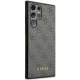 Guess 4G Metal Gold Logo vāciņš Samsung Galaxy S23 Ultra pelēks