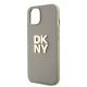 DKNY iPhone 15 Plus vāciņš Wrist Strap Stock Logo, bēšs