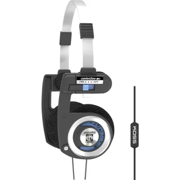 Koss Porta Pro Classic uzliekamās austiņas ar mikrofonu, Melnas/Zilas