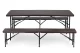 MultiGarden banketu galds 180 cm ar 2 soliem, brūns
