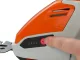 Akumulatora zāles un krūmu šķēres 2-in-1, balts/oranžs