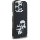 Karl Lagerfeld IML Aquarelle Karl & Choupette & Logo vāciņš iPhone 16 Pro Max, melns