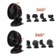 Ruhhy 00025567 bezvadu galda ventilators ar klipsi, 1200mAh, melns