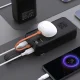 Wozinsky W8-B ārējais akumulators 30000 mAh 30W ar lukturīti, melns