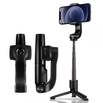 Spigen S610W bezvadu stabilizators (gimbal) un pašbilžu nūja, melns