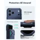 Vāciņš ESR Cyber Tough MagSafe priekš iPhone 18 Pro Max / 17 Pro Max, tumši zils