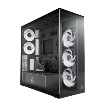 Datora korpuss ARCTIC Xtender VG E-ATX, melns