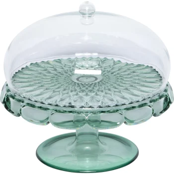 Guzzini VANITY kūku trauks ar kāju un vāku, 30 cm, Matcha Green
