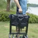 Gardlov saliekams transportēšanas ratiņi 100 kg, melns
