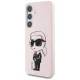 Karl Lagerfeld Silicone Graffiti Ikonik MagSafe vāciņš Samsung Galaxy S25, rozā