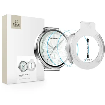 Tech-Protect Easy Set+ aizsargstikls Huawei Watch GT 5 41 mm 2 gab., caurspīdīgs