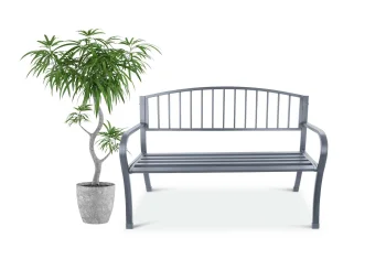 Dārza sols ar atzveltni Longwell Industrial Ltd G-823, grafīta