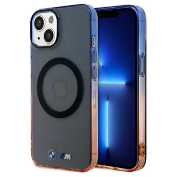 BMW Gradient Bumper MagSafe vāciņš iPhone 15 Plus / 14 Plus, melns