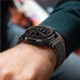 TECH-PROTECT NEILONA MATERIĀLS GARMIN FENIX 5 / 6 PRO 7 8 (47 MM) E BLACK/ORANGE | NYLON