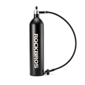 Rockbros bezkameru riepu montāžas spiediena tvertne 200 PSI 1.2l, melna