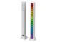 USB RGB LED gaismas josla ar skaņas reakciju, iebūvēts akumulators, balta