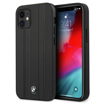 BMW iPhone 12 mini vāciņš Signature Tire Marks, melns