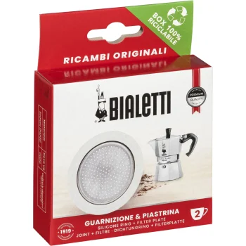 Bialetti 0800038 rezerves blīve un filtrs 2 tasītēm