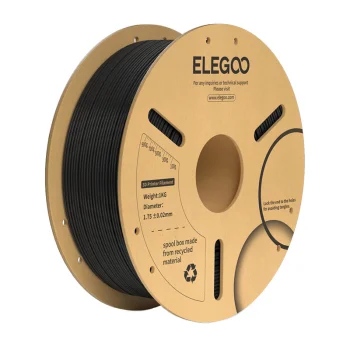 ELEGOO PLA+ 3D printera kvēldiegs 1.75 mm, melns