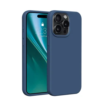 Etteri Silicone Case vāciņš iPhone 15 Pro Max (6,7"), tumši zils