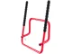 Saliekams dubultais velosipēdu sienas turētājs ar āķiem, melns/sarkans
