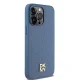 DKNY iPhone 15 Pro Max vāciņš Leather Monogram Pattern MagSafe, zils