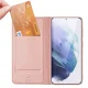 Dux Ducis Samsung Galaxy S22+ atverams vāciņš maciņš grāmatiņa Skin Pro, rozā