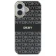 DKNY Repeat Texture Pattern With Stripe vāciņš iPhone 16 ar MagSafe, melns