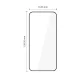 Tech-Protect Glass Fit+ aizsargstikls Samsung Galaxy A27 5G, 2 gab., melns