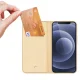 Dux Ducis Skin Pro atverams vāciņš maciņš grāmatiņa iPhone 13 mini, zelta