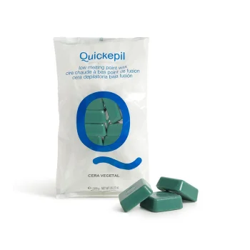 Quickepil cietais vasks depilācijai, zema kušanas temperatūra, 1 kg, zaļš