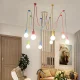 Daudzkrāsaina griestu lampa ar 6 zariem ZD74L