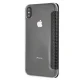 BMW Carbon Tricolor Stripe iPhone XS Max atverams vāciņš, melns