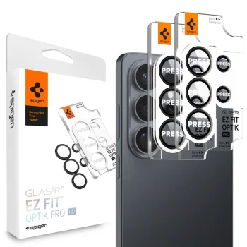 Spigen Glas.Tr Ez Fit Optik Pro kameras aizsargstikls Samsung Galaxy S26 Ultra, 2 gab., melns