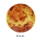 Sienas pulkstenis Marss ar LED displeju 32 cm, oranžs